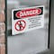 Signmission Barricade Area Do Not Enter Danger Sign, Vinyl Decal, 14in W x 10in L, 2PK OS-2PACK-DS-D-1014-L-1038 - alternate 5